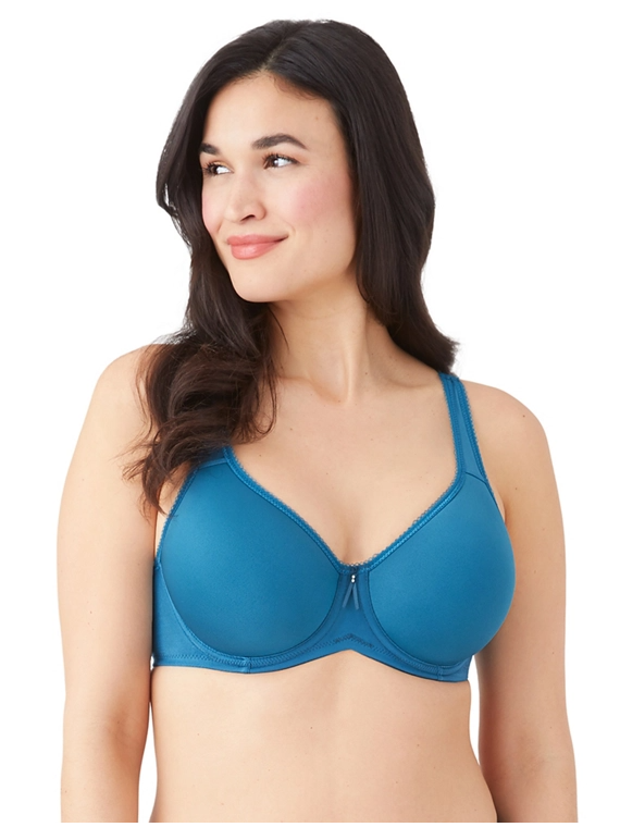 Wacoal Bra - Basic Beauty Spacer Underwire T-Shirt Bra 853192 - Blue Coral  -FREE EXPRESS SHIPPING