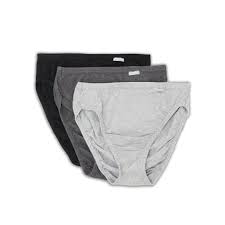 Jockey Panties - Elance Cotton Comfort 3 Pack French Cut 7461/7467 - Black, Grey, Dark Grey - Thebra
