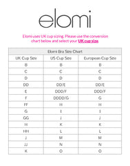 Elomi Bra - Cate Full Cup Banded Bra EL4030INK - Ink -FREE EXPRESS SHIPPING