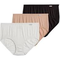 Jockey Panties - Supersoft Soft & Comfy Brief 3PCK 7075 - Nude, Black, White (011) - Thebra