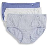 Jockey Panties - Supersoft Soft & Comfy Brief 3PCK 7075 - Blue, White, Dots (797) - Thebra