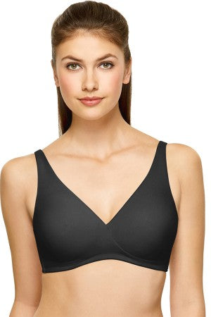 Wacoal Bra - How Perfect Full Figure Wire Free 852389 - Black -FREE EXPRESS  SHIPPING
